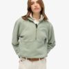 Essential Logo Oversized Sweatshirt met halve rits