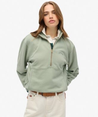 Essential Logo Oversized Sweatshirt met halve rits