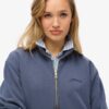 Essential Logo Oversized Sweatshirt met halve rits