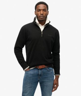Essential Logo Sweatshirt met halve rits