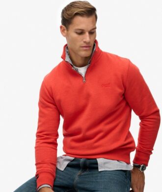 Essential Logo Sweatshirt met halve rits