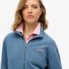 Essential Logo Sweatshirt met halve rits