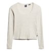 Essential rib-kanten top met lange mouwen
