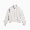 Essential Sweatshirt met halve rits