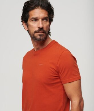 Essential T-shirt met klein logo van Organic Cotton