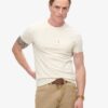 Essentieel gewassen T-shirt met zak