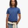 Essentieel gewassen T-shirt met zak