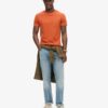 Essentieel gewassen T-shirt met zak