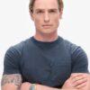 Essentieel gewassen T-shirt met zak