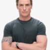 Essentieel gewassen T-shirt met zak
