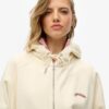 Essentiële oversized raglan-hoodie met rits en logo