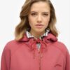 Essentiële oversized raglan-hoodie met rits en logo