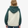 Essentiële oversized raglan-hoodie met rits en logo