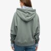 Essentiële oversized raglan-hoodie met rits en logo