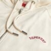 Essentiële oversized raglan-hoodie met rits en logo