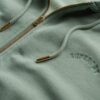 Essentiële oversized raglan-hoodie met rits en logo