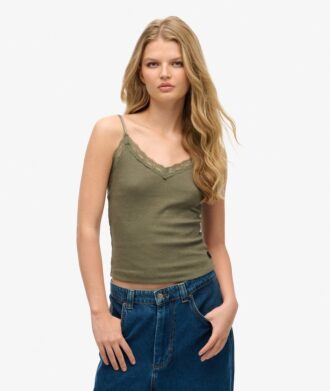Essentiële rib-cami-top van Organic Cotton