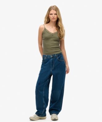 Essentiële rib-cami-top van Organic Cotton