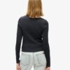 Essentiële top met lange mouwen en knoopsluiting