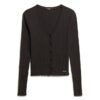 Essentiële top met lange mouwen en knoopsluiting