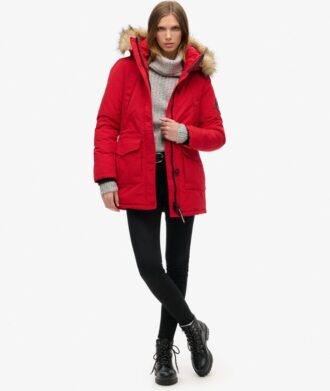 Everest Hooded parka van imitatiebont