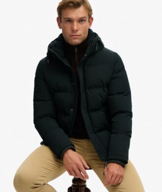 Everest kort pufferjack met capuchon