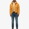 Everest kort pufferjack met capuchon
