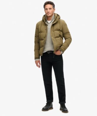 Everest kort pufferjack met capuchon
