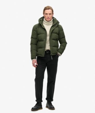 Everest kort pufferjack met capuchon