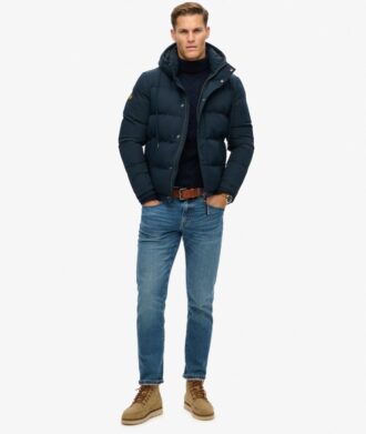 Everest kort pufferjack met capuchon