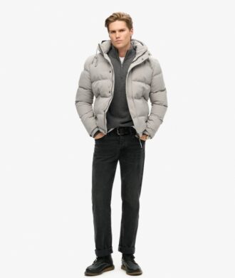 Everest kort pufferjack met capuchon