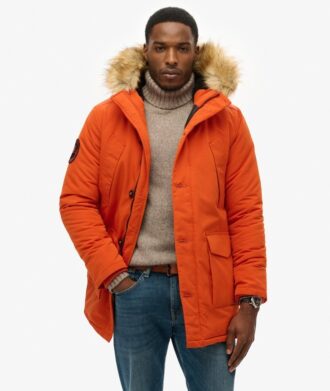 Everest-parka met capuchon en imitatiebont