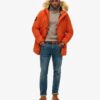 Everest-parka met capuchon en imitatiebont