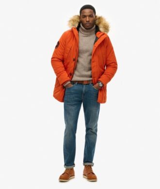 Everest-parka met capuchon en imitatiebont