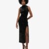 Fluwelen maxi-jurk