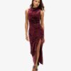 Fluwelen maxi-jurk
