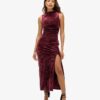 Fluwelen maxi-jurk