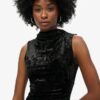 Fluwelen maxi-jurk