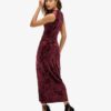 Fluwelen maxi-jurk