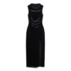 Fluwelen maxi-jurk