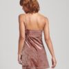 Fluwelen mini-cami-jurk met cups Fluwelen mini-cami-jurk met cups