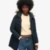 Fuji Hooded mid-length Puffer jas Fuji Hooded mid-length Puffer jas