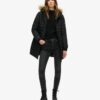 Fuji Hooded mid-length Puffer jas Fuji Hooded mid-length Puffer jas