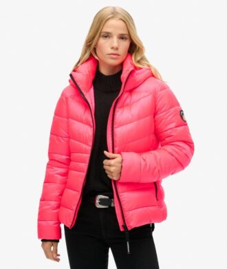 Fuji Hooded Quilted Padded Jacket