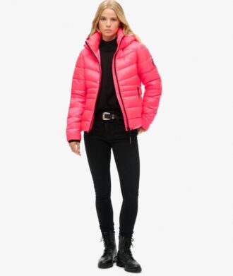 Fuji Hooded Quilted Padded Jacket