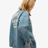 Geborduurd denim werkjack Geborduurd denim werkjack