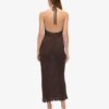 Gehaakte halter maxi-jurk