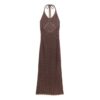Gehaakte halter maxi-jurk