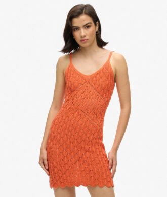 Gehaakte mini-cami-jurk