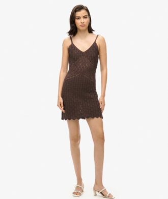 Gehaakte mini-cami-jurk